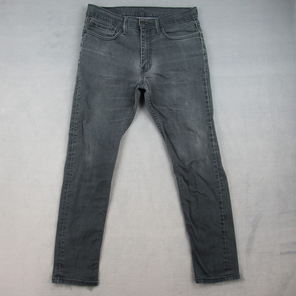 Levi 511 Slim Fit Jeans Mens 34x32‎ Gray Denim Faded 28833-0028 Stretch Pants